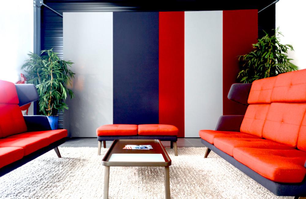 Silent Office akoestische wandpanelen met doek