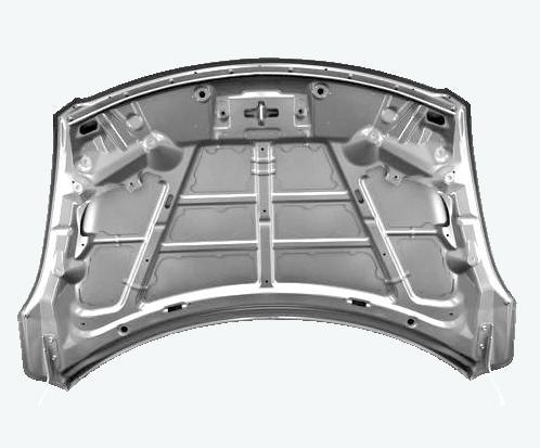 Geluidsisolatie voor het isoleren van een motorkap Geluidsisolatie voor het isoleren van een motorkap