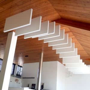 Akoestisch plafond baffles & absorptiepanelen