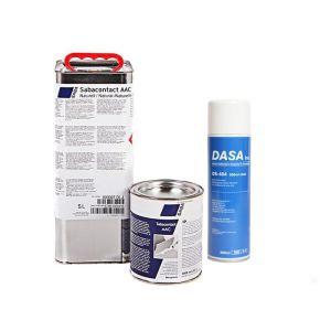 Saba contactlijm 5 L en 1 L en Dasa spuitlijm 500 ML