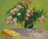 Stilleven vaas met oleander takken